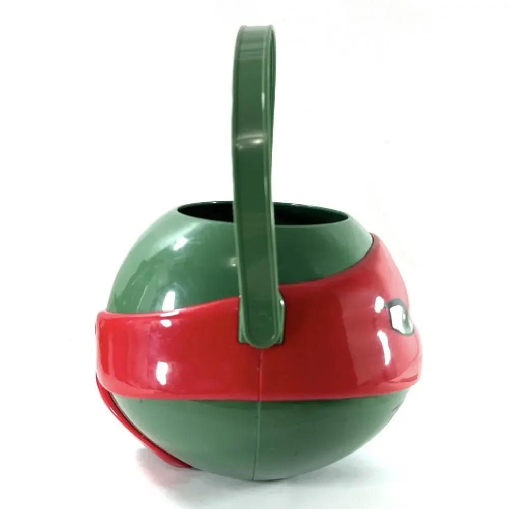 2017 TMNT Raphael Halloween Candy Bucket Trick or Treat Pail Turtle 7” PTI